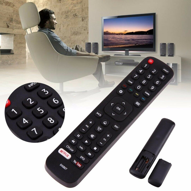 Smart TV Remote EN2B27 Replacement For Hisense RC3394402/01 3139 238 29621