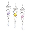 3pcs Metal Crystal Spiral Twister Wind Twister Spinners