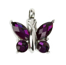 2pcs Butterfly Urn Pendant Memorial Ash Keepsake Exquisite Cremation Jewelry