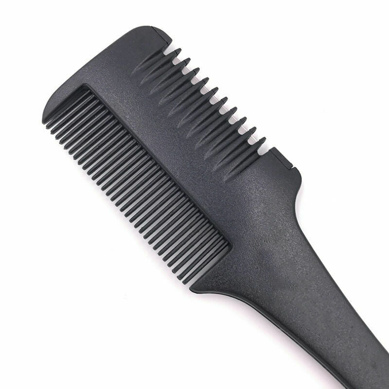 Professional Hair Razor Comb Black Shaving Cutting New.. Thinning Comb M6B9