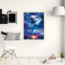 5D DIY Full Drill Diamond Painting Starry Sky Dolphin Cross Stitch Craft