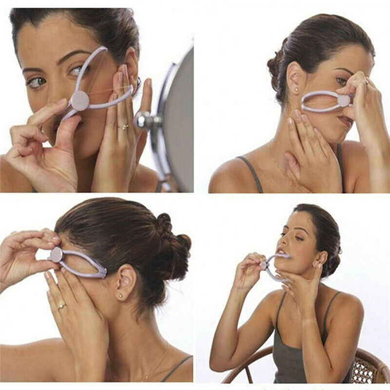 Women Hair Removal Epilator Facial Remover Spring Threading Face Defeatherer Nw
