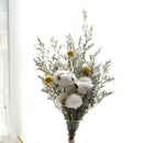 20Pcs 24 Inches Natural Dried Cotton Stem, Farmhouse Artificial Flower Fill Y8A7