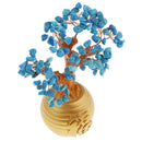 Blue Feng Shui Crystal Money Tree Office Home Decor Bring Luck / Wealth