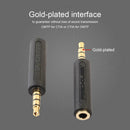3.5mm Male to Female Aux Stereo Mic Audio Headphone Jack Adapter Converter