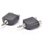 2X 3.5mm Male to 2 RCA Female Y Splitter AV-Audio Video Plug Converter-AdapB ES