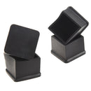 15Pcs Black Rubber 30mmx30mm Square Chair Foot Cover Chair Leg Caps R9K9