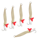 5pcs Sequins Hard Spoon Crank Baits hard Lifelike Vivid Fishing Bait Lure