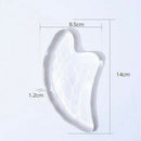 Crystal Gua Sha Scraping Massage Tool Large Guasha Board Ultra Smooth Edge  H3P4