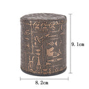 1 pc High Quality Brown Leather Rune Dice Cup PU leather 82x82x91mm 3CAU
