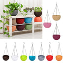 2pcs Creative Plastic Flowerpot Wall Hanging Basket Indoor Outdoor Landscape