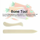 2Pcs Bone Folder Creaser Scoring Folding Creasing Paper Leather Crafts Hand Tool