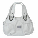 Fashion handbag Women PU leather Bag Tote Bag Handbags Satchel -Matte White X1J8