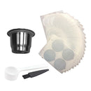 Paper Caps Reusable Coffee Capsule Filter Kit With Spoon And Brush Accessories