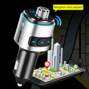 Car Bluetooth FM Transmitter TF Card Dual USB Adapter MP3 Player Noise Reduction
