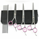 7 inchProfessional Pet Dog Grooming Scissors Set Straight&Curved&Thinning ShD2X9