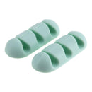 Mini Adhesive Ethernet Charging Data Earphone Cable Organizer Tool(Green)