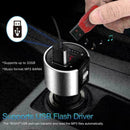 Bluetooth 4.2 Wireless Handsfree Car FM Transmitter USB Charger 2 Set MP3 P B8D1