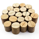 Rustic Real Wood Base Wedding Table Name Number Holder Party Decoration Car