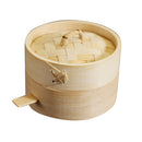 Kitchen Bamboo Steamer Basket Food Steamer for Dim Sum Dumpling 10cm