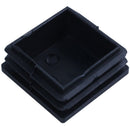 Plastic Square Tube Inserts End Blanking Cap 38mm x 38mm 10 Pcs Black