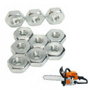 10pcs M8 Bar Nuts Fit STIHL 017 018 021 025 MS170 MS180 MS210 MS230 MS250