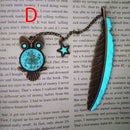 Luminous Night Owl Bookmark Label Read Maker Feather Book Mark Stationery Pip lj