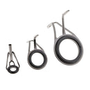 7pc Rod Repair Kit Mixed Size Fishing Rod Guides Line Ring for Rod Repairing