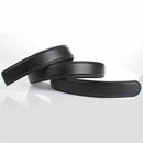 Black Luxury Men PU Leather Belt Wristband Strap Without K Buckle Automatic J0D1