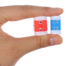 2Red +2Blue Plastic Knitting Needles Row Counter Lines Number Calculator T JR