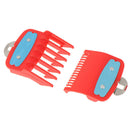 1.5+4.5mm Size Guide comb  Red Attachment Comb Set with a Metal Holder Clipper^i