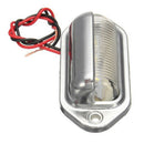 1X Chrome 6LED License Number Plate Tag Interior Step Light For Boat RV Trailer