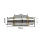 Rustproof 35mm Pipe Exhaust Muffler Kit Baffle Suit For Motorcross Scooters