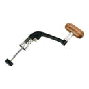 Metal Spinning Fishing Reel Handle Rocker Arm Wooden Crank Handle Black M