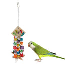 2 Pcs Bird Swing Toys,Parrot Chewing Toys,Colorful Parrot Cage Hanging Decor