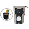 Cute Cat Pencil Case Flexible Pen Bag Zipper Box Makeup Brush Pouch Black