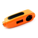 Motorcycle Brake Throttle Grip Scooter Handlebar Anti Theft Locks (Orange) A