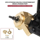 2pcs Steering Knuckle Counterweight Brass Upgrade Part For AXIAL SCX24 AXI90081