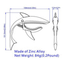 New Alloy Personality Shark Capo Ukulele Guitar Parts and Accessories Silve