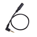 Audio stereo 3.5mm 3pole  male to female 90degree right angled extension cable F