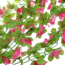 2 x Artificial Narcissus Wall Hanging Silk Flower Vine In/outdoor Decor Pink