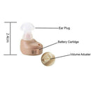 1PC Mini invisible Hearing Aid Digital Hearing Sound Voice Amplifier In-Ear NEW