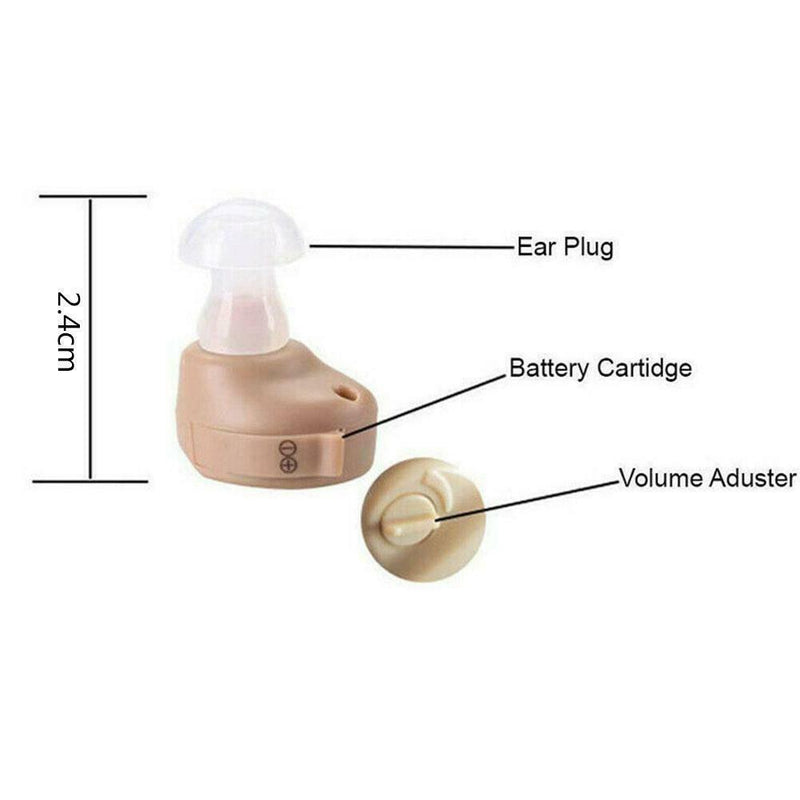 1PC Mini invisible Hearing Aid Digital Hearing Sound Voice Amplifier In-Ear NEW