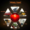 10Pc Red Small Round Side Marker lights 3LED Button lamps Truck Lorry 12V