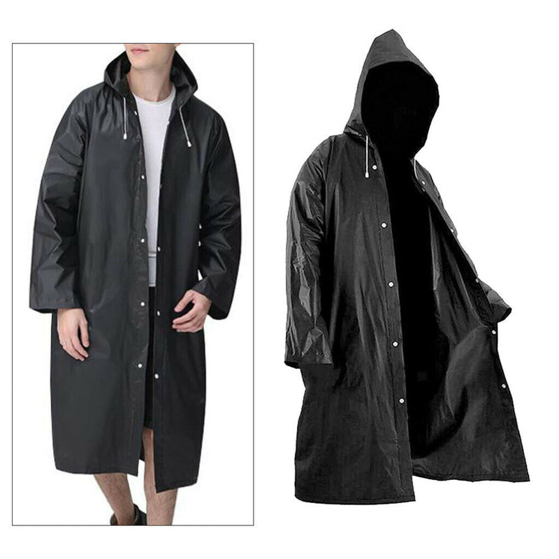 Outerwear Poncho EVA Rain Coat Waterproof Raincoat Hooded Jacket for Outdoors