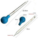 1Pc 10ml Rubber Head Glass Dropper Glass Pipette Lab Dropper Pipet With Scale JR
