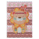 DIY Special Shaped Diamond Painting Lion 50 Pages A5 Drawing Notebook Craft