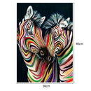 Colourful Zebras 5D DIY Full Drill Diamond Painting Embroidery Needlework