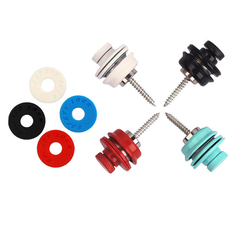1Pc Red Copper Electric Guitar Strap Lock  Button for Guitar Bass