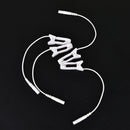 2pcs 2.0mm ear pain relief clip tens electrode lead wire connecting cable  JR